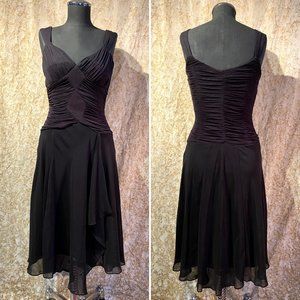 Sangria Petite 6P Black Cocktail Dress